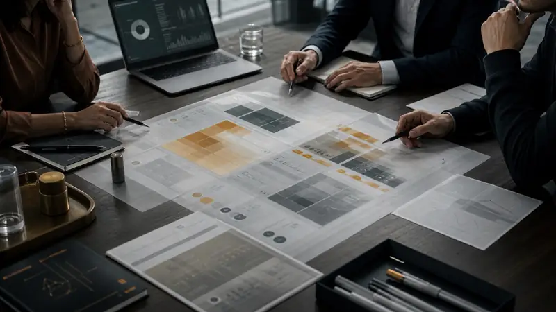 Operational diagnostic materials arranged for review