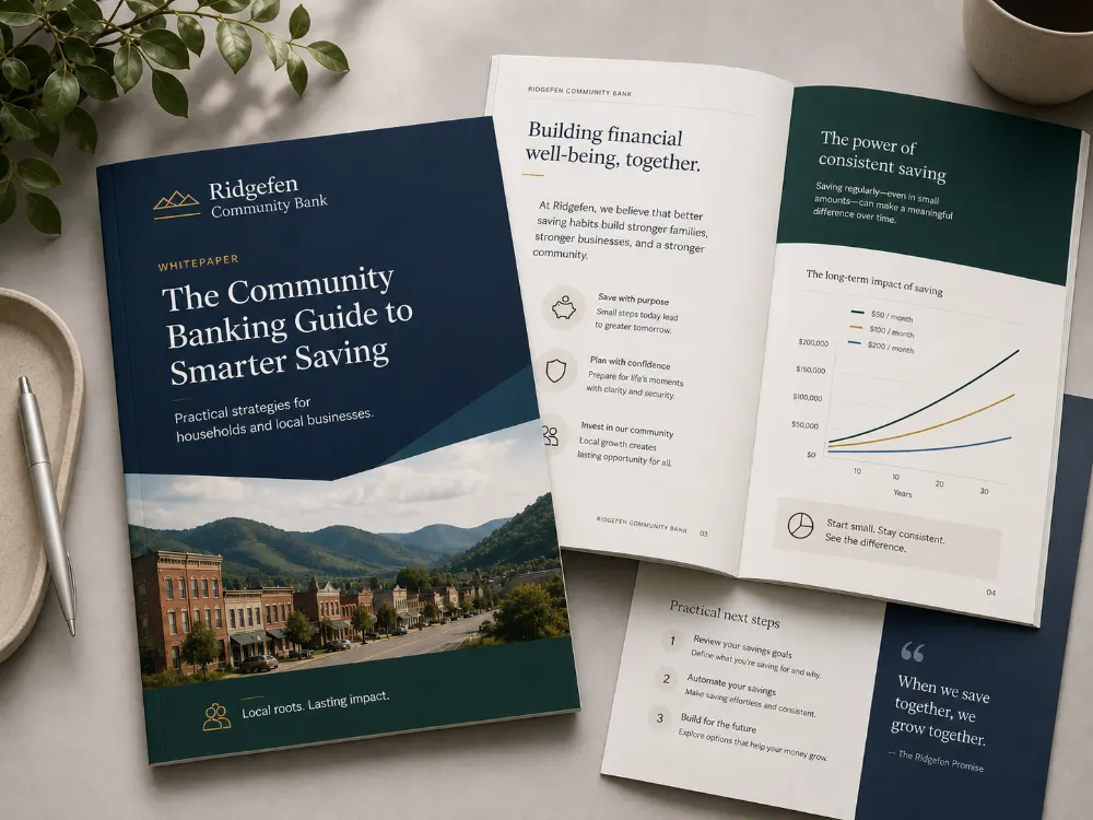 Ridgefen Community Bank whitepaper guide mockup